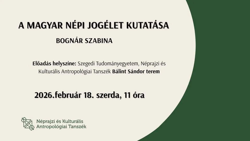 A MAGYAR NÉPI JOGÉLET KUTATÁSA